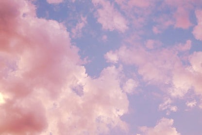 Pink Cloud Whisper Mural Wallpaper
