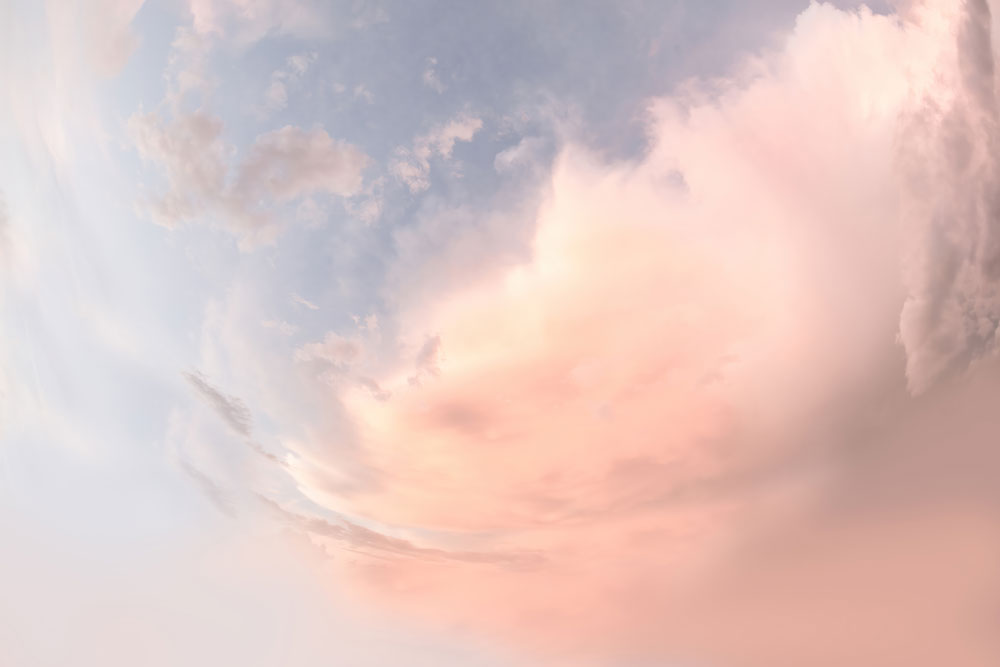 Blush Twilight Sky Mural Wallpaper