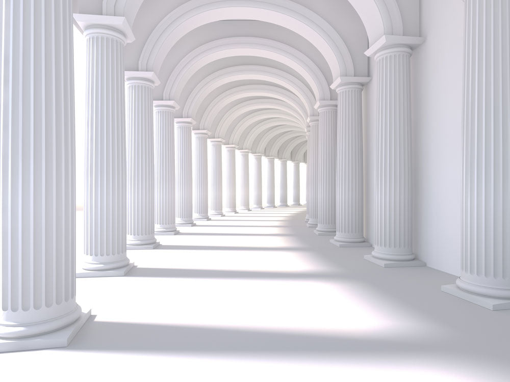 Endless Classic Columns Mural Wallpaper