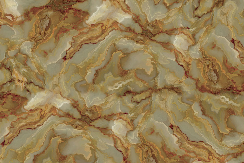 Golden Harmony Marble Mural Wallpaper