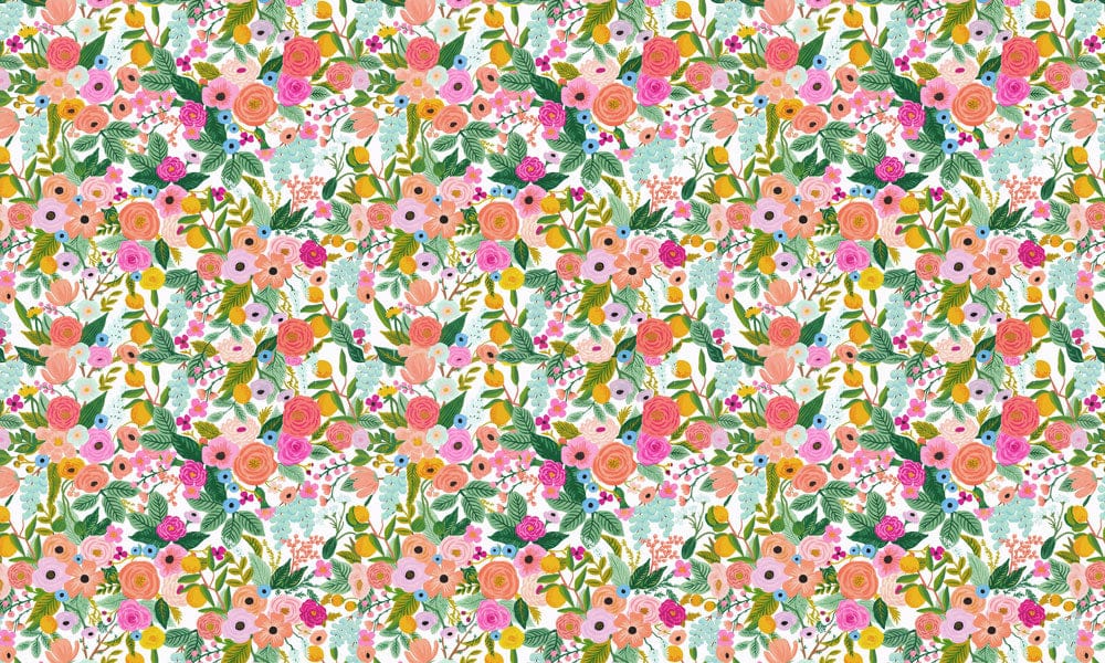 Whimsical Wildflower Garden Pattern Wallpaper