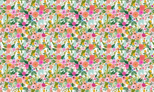 Whimsical Wildflower Garden Pattern Wallpaper