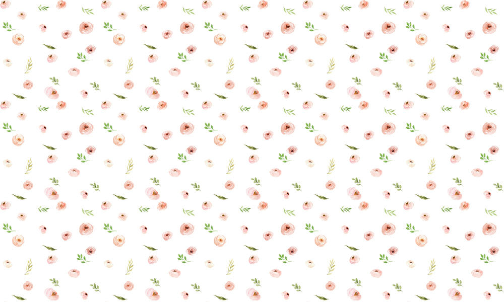 Blush Rose Harmony Mural Wallpaper