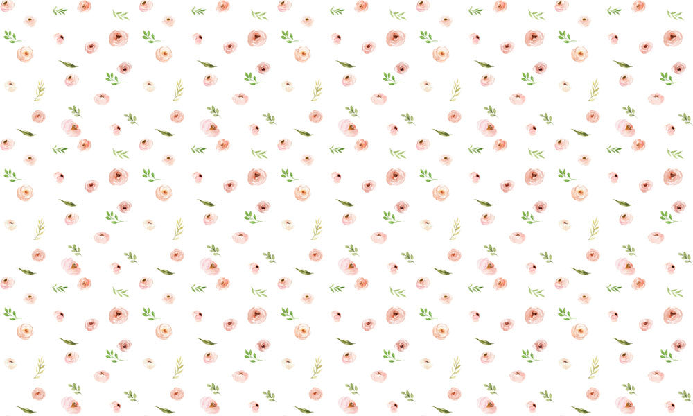 Blush Rose Harmony Mural Wallpaper