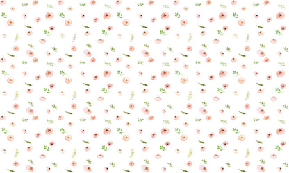 Blush Rose Harmony Mural Wallpaper