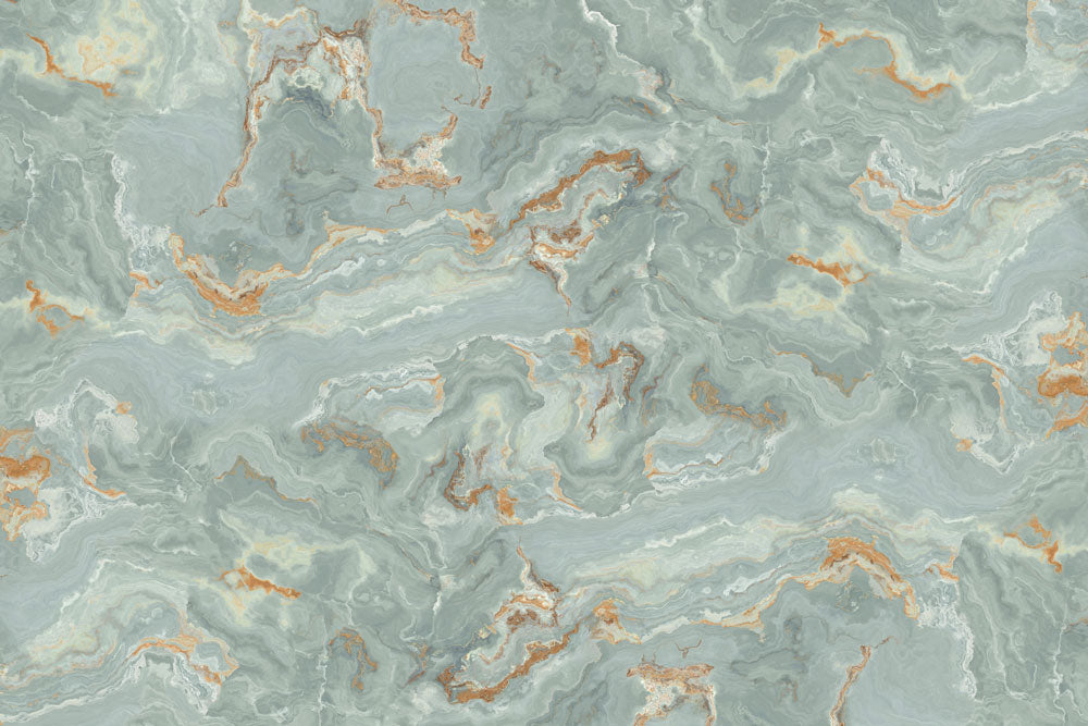 Azure Harmony Marble Mural Wallpaper