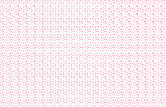 Charming Bows and Blooms Mural Wallpaper
