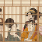 Geisha Behind Screens Mural Wallpaper