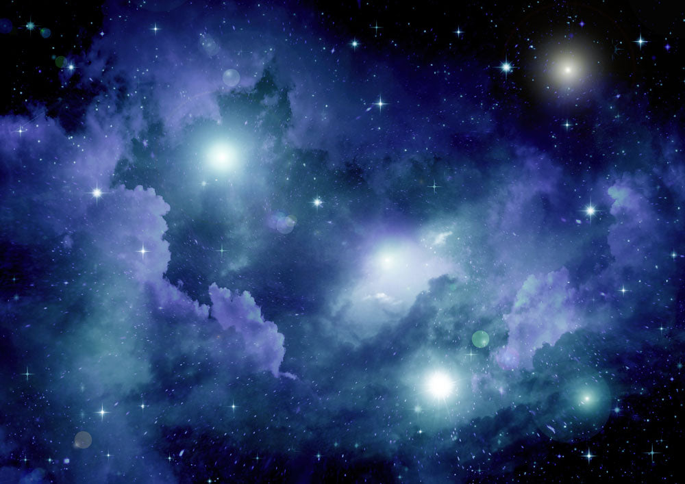 Azure Nebula Dream Mural Wallpaper