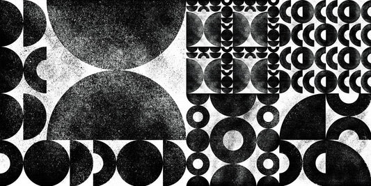 Geometric Circle Mosaic Mural Wallpaper