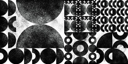 Geometric Circle Mosaic Mural Wallpaper