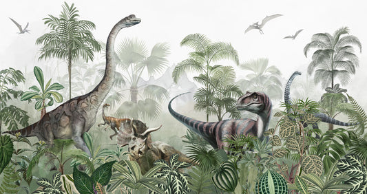 Jurassic Wilderness Mural Wallpaper