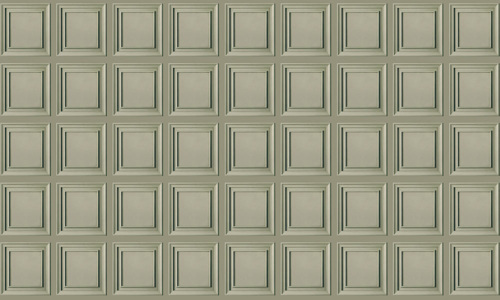 Sage Green Classic Square Panel Wall Mural Wallpaper
