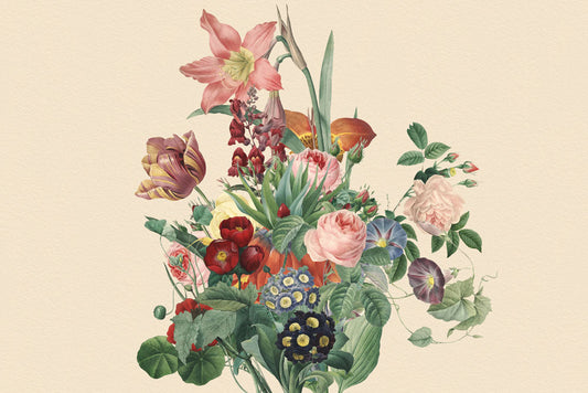 Vintage Botanical Floral Wallpaper