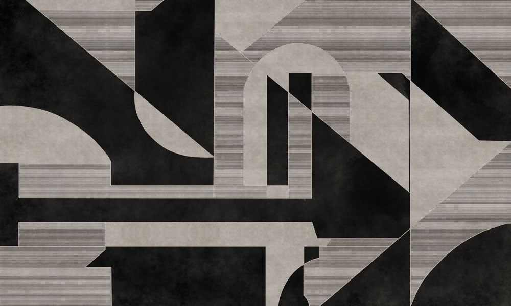 Abstract Geometric Shapes Mural Wallpaper