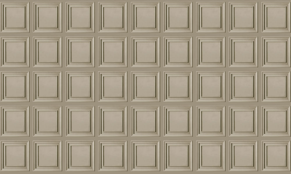 Classic Square Panel Wainscoting Wallpaper