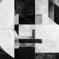 Monochrome Geometric Fragment Mural Wallpaper