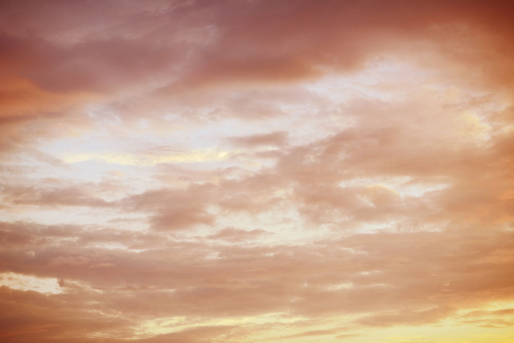 Blushed Sunset Clouds Mural Wallpaper