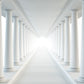 Endless Pillar Pathway Mural Wallpaper