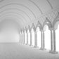 Elegant Archway Corridor Mural Wallpaper