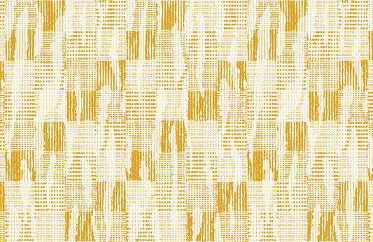 Modern Gold Herringbone Yellow Mural Wallpaper