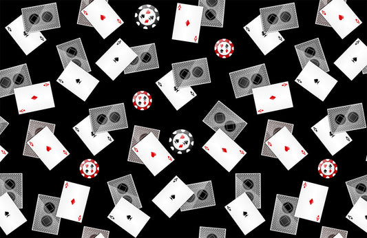 Modern Casino Card Game Mural Wallpaper