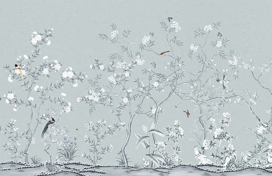 Colorless Bloom Wallpaper Mural