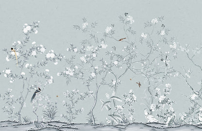 Colorless Bloom Wallpaper Mural