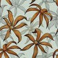 Elegant Orange Botanical Floral Mural Wallpaper