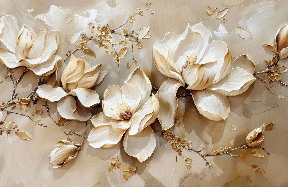 Vintage Florale Eleganz Wandtapete