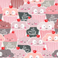 Whimsical Cupcake Dessert Pattern Mural Wallpaper