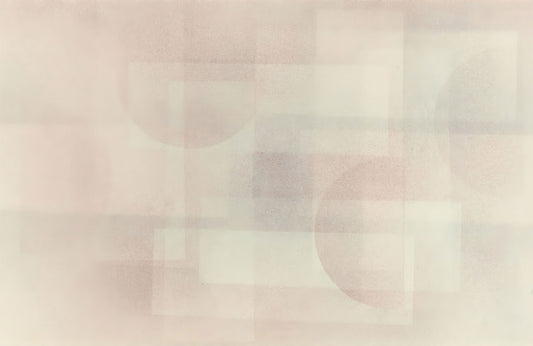 Abstract Cubist Neutral Tone Mural Wallpaper