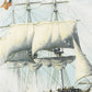 Papier Peint Panoramique Bateaux Américains sur la Mer