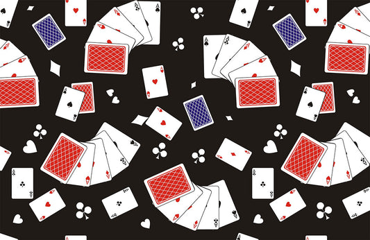 Unique Playing Cards Modern Mural Wallpaper