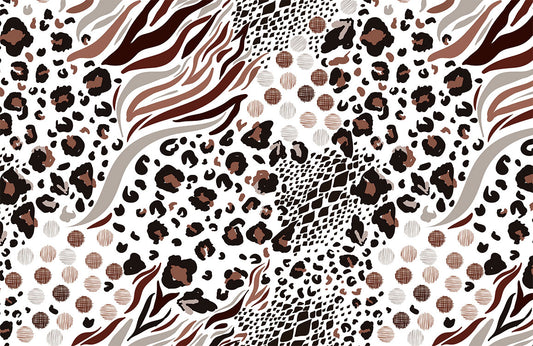 Abstract Animal Print Chic Mural Wallpaper