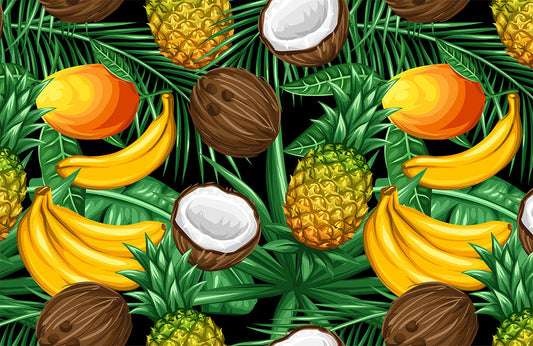 Tropical Fruit Kitchen Mural Wallpaper