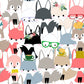 Colorful Whimsical Animal Pattern Wallpaper Mural