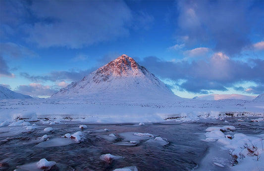 Ice Age Mountain Landscape Wall Mural