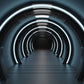 Futuristic Tunnel Escape Mural Wallpaper