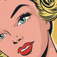 Vintage Pop Art Portrait Mural Wallpaper