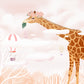 Giraffe & Balloon II Papier peint mural