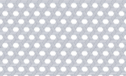 Interwoven Hexagonal Illusion Mural Wallpaper