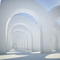 Serene Arched Pathway Mural Wallpaper