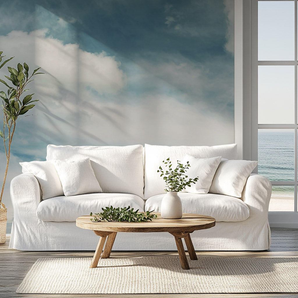 Whispering Sky Tones Mural Wallpaper