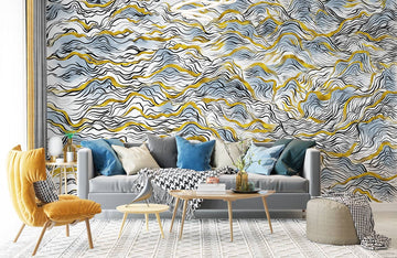 Abstract Mountain Wallpaper Mural