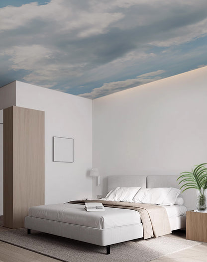 Gentle Breeze Cloudscape Mural Wallpaper