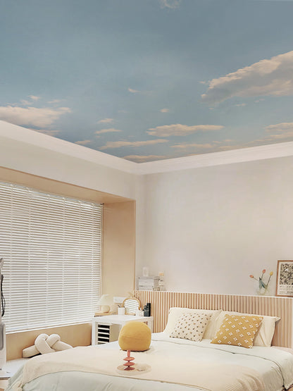 Floating Daylight Clouds Mural Wallpaper