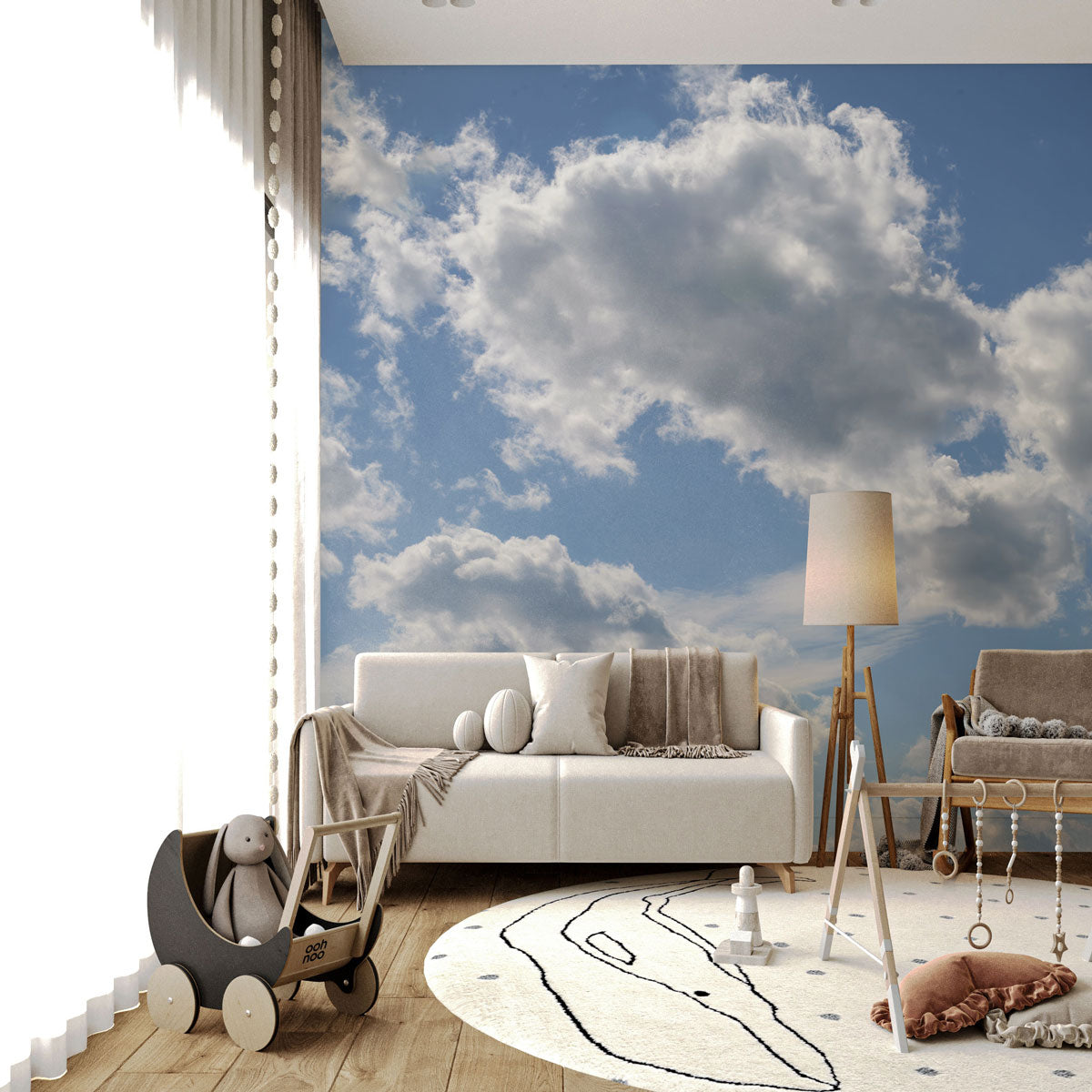 Freedom Sky Flight Mural Wallpaper