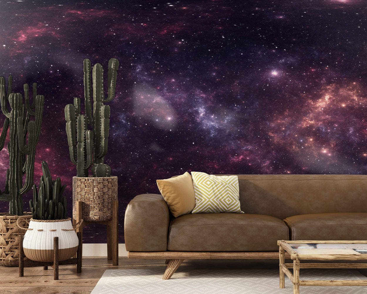 Galactic Bloom Mural Wallpaper