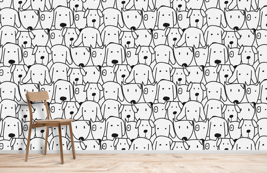 Happy Dog Wallpaper Mural